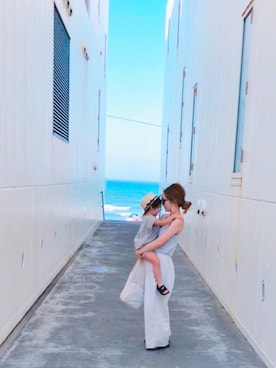 「母と息子」｜yitさん（キッズ・80cm）の夏コーディネート