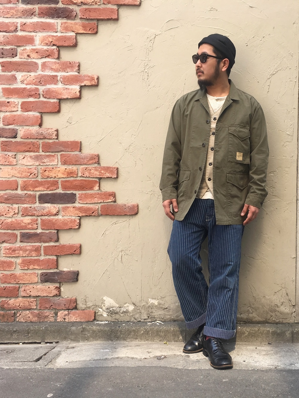 schottのカバーオール（グリーン系）を使った人気ファッション