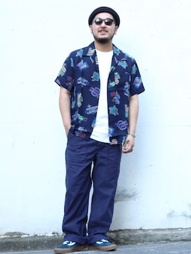 「ネイビー」｜omata takayaさん（メンズ・172cm・20代）の春コーディネート