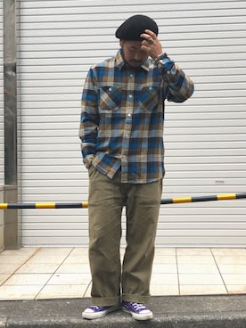 「ネルシャツ」｜omata takayaさん（メンズ・172cm・20代）の秋コーディネート