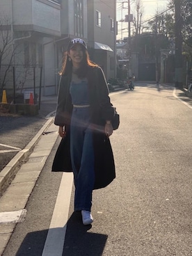 「MEIER.Q（マイヤーキュー）のアイテム（ダッフルコート）」を使った、claire leeさん（レディース・167cm）の冬コーディネート