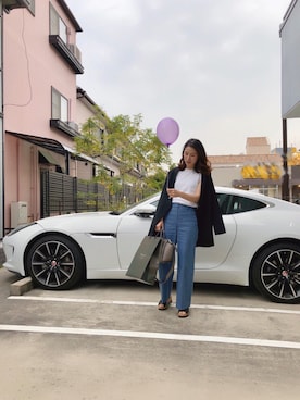 「theory（セオリー）のアイテム（その他アウター）」を使った、みなみさん（レディース・163cm）の春コーディネート