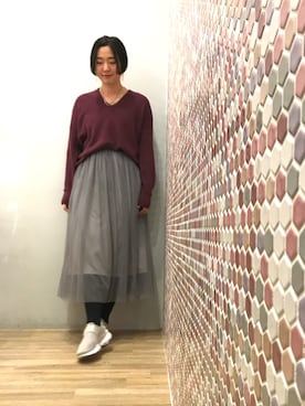Konno Ayumiさん（レディース・167cm）の冬コーディネート
