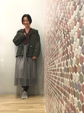 Konno Ayumiさん（レディース・167cm）の冬コーディネート
