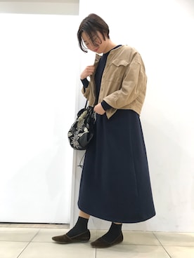 「Jamin Puech（ジャマンピュエッシュ）のアイテム」を使った、Konno Ayumiさん（レディース・167cm）の冬コーディネート