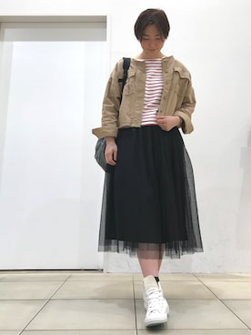 Konno Ayumiさん（レディース・167cm）の春コーディネート