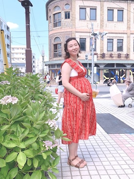 「お祭り」｜「アイテム（ワンピース/ドレス）」を使った、Konno Ayumiさん（レディース・167cm）の夏コーディネート