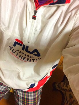「FILA（フィラ）のアイテム（ブルゾン）」を使った、Ferragamoさん（メンズ・170cm）の春コーディネート