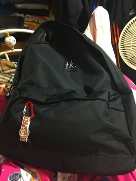 「tk.TAKEO KIKUCHI（ティーケータケオキクチ）のアイテム（バックパック/リュック）」を使った、Ferragamoさん（メンズ・172cm）の夏コーディネート