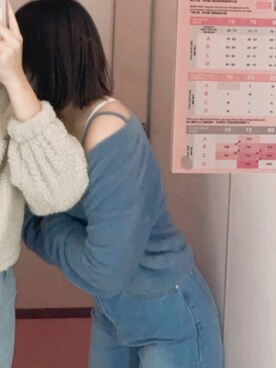 「6IXTY8IGHTのアイテム（トップス）」を使った、yiu420さん（レディース・155cm）の春コーディネート