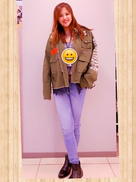 「COOLA（クーラ）のアイテム（ジャケット/アウター）」を使った、Yurie Aidaさん（レディース・170cm）の冬コーディネート