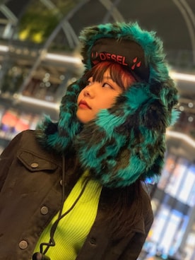 「アニマル」｜「アイテム（ブルゾン）」を使った、Hanaさん（レディース・164cm）の秋コーディネート
