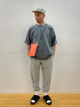 「SHIPS any（シップス エニィ）のアイテム（帽子）」を使った、村松さん（メンズ・171cm）の春コーディネート
