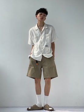 「无印良品」｜mcmxciiiさん（メンズ・182cm）の夏コーディネート