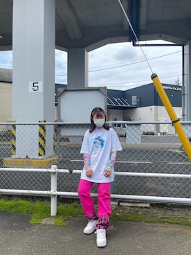 「パラグラフ」｜「アイテム（パンツ）」を使った、MoMoNaさん（レディース・157cm）の夏コーディネート