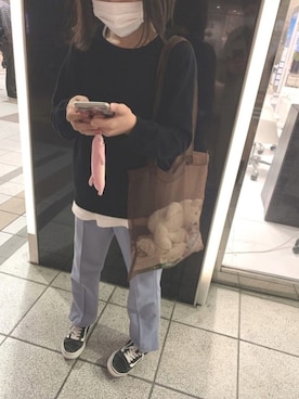 「Lattice（Lattice）のアイテム」を使った、mooooocoさん（キッズ・135cm）の春コーディネート
