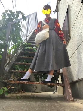 「柄シャツコーデ」｜「アイテム（ワンピース/ドレス）」を使った、🌼YAMADA HINANO🌼さん（レディース・157cm）の秋コーディネート
