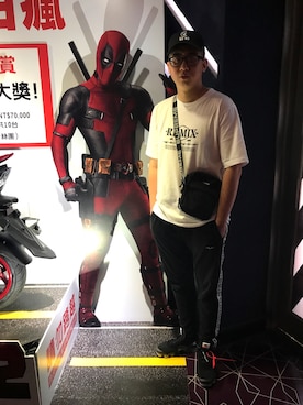 「REMIX（リミックス）のアイテム（帽子）」を使った、老丁さん（メンズ・175cm）の秋コーディネート