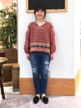 「coenスタッフスタイリング」｜「アイテム（パンプス）」を使った、coen  つるおかさん（レディース・151cm）の秋コーディネート