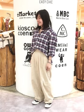 coen  つるおかさん（レディース・151cm）の秋コーディネート