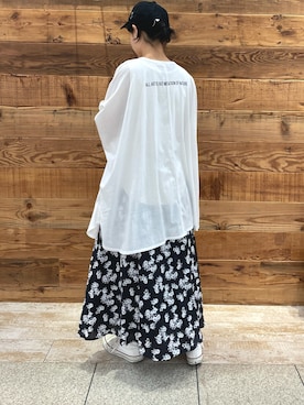 「101匹わんちゃん」｜「アイテム（キャップ）」を使った、samiiさん（レディース・163cm）の夏コーディネート