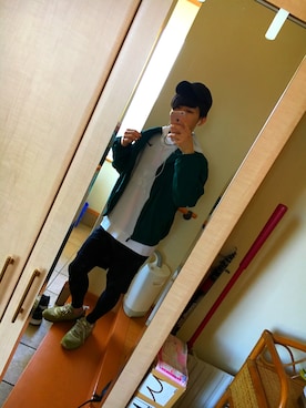 「ナイキスニーカー」｜「アイテム（ブルゾン）」を使った、ゆーとさん（メンズ・168cm）の春コーディネート