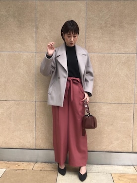 「チェスター」｜「アイテム（その他アウター）」を使った、motoyama10149さん（レディース・163cm）の秋コーディネート