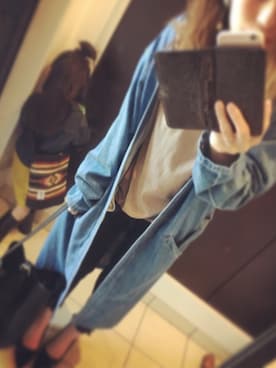 「ドラフトアングリッド」｜「アイテム（その他アウター）」を使った、min.ami..さん（レディース・163cm）の春コーディネート