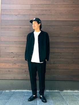 「B.C STOCK（ベーセーストック）のアイテム（帽子）」を使った、®️さん（メンズ・175cm）の夏コーディネート