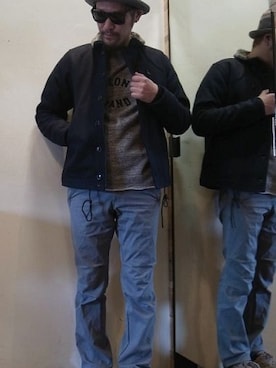 「ACTS OF FAITH（アクツオブフェイス）のアイテム」を使った、gigileさん（メンズ・180cm）の冬コーディネート
