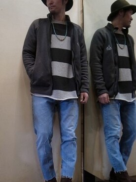 「Disce Gaudere.（ディスケガウーレ）のアイテム」を使った、gigileさん（メンズ・180cm）の冬コーディネート