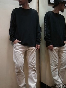「 ロンＴ」｜gigileさん（メンズ・180cm）の春コーディネート