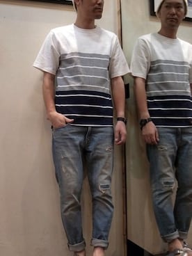 「ジャパンブルー」｜gigileさん（メンズ・180cm）の夏コーディネート