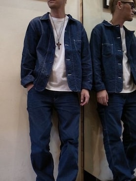 「DOT DASH（ドットダッシュ）のアイテム」を使った、gigileさん（メンズ・180cm）の秋コーディネート