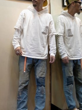 「DOT DASH（ドットダッシュ）のアイテム」を使った、gigileさん（メンズ・180cm）の春コーディネート