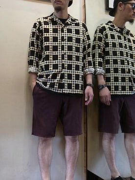 「CHROME（クローム）のアイテム（キャップ）」を使った、gigileさん（メンズ・180cm）の春コーディネート