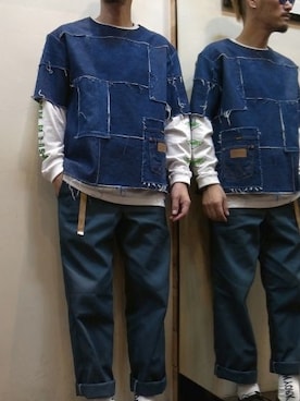 「DOT DASH（ドットダッシュ）のアイテム」を使った、gigileさん（メンズ・180cm）の夏コーディネート