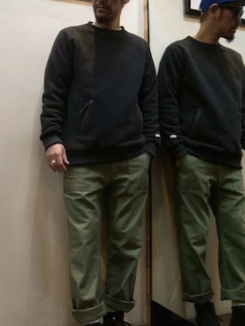 「ボーダーソックス」｜「アイテム（キャップ）」を使った、gigileさん（メンズ・180cm）の秋コーディネート