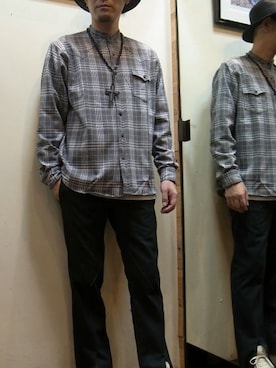「mellow people（メローピープル）のアイテム」を使った、gigileさん（メンズ・180cm）の秋コーディネート