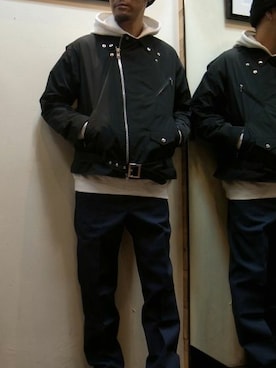 「INFIELDER DESIGN（インフィールダーデザイン）のアイテム（ニットキャップ/ビーニー）」を使った、gigileさん（メンズ・180cm）の秋コーディネート