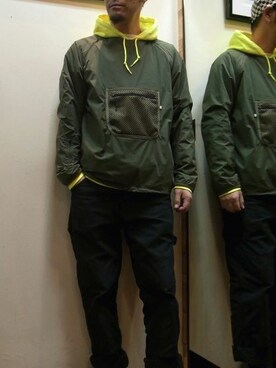 「mellow people（メローピープル）のアイテム」を使った、gigileさん（メンズ・180cm）の秋コーディネート