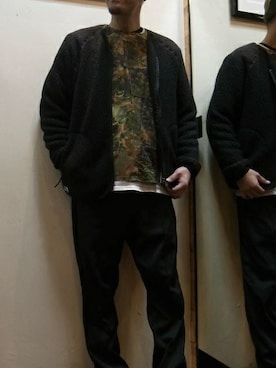 「ハンターキャップ」｜gigileさん（メンズ・180cm）の秋コーディネート