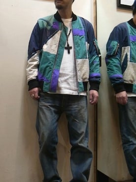 gigile|OLD PARKのMA-1を使ったコーディネート - WEAR