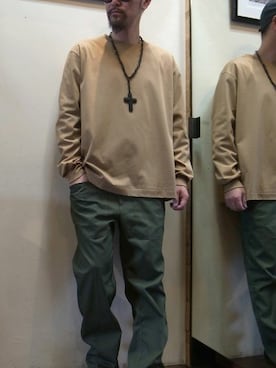 「ルーズフィット」｜gigileさん（メンズ・180cm）の春コーディネート