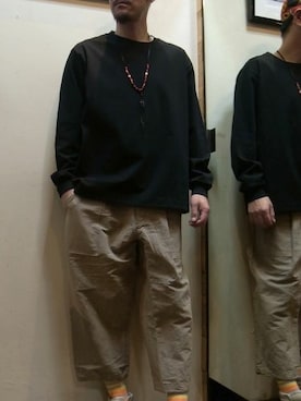 「ルーズフィット」｜gigileさん（メンズ・180cm）の夏コーディネート