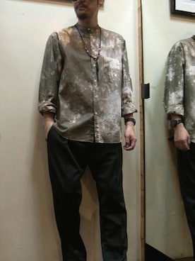 「mellow people（メローピープル）のアイテム」を使った、gigileさん（メンズ・180cm）の夏コーディネート