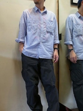 「mellow people（メローピープル）のアイテム」を使った、gigileさん（メンズ・180cm）の夏コーディネート