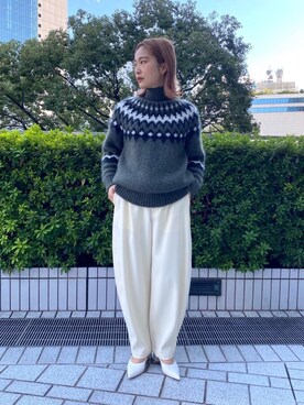 「BATONER（バトナー）のアイテム」を使った、tanaさん（レディース・161cm）の秋コーディネート