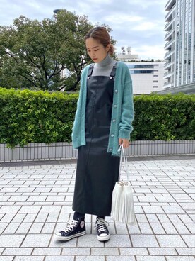 「UNITED ARROWS（ユナイテッドアローズ）のアイテム（ジャンパースカート）」を使った、tanaさん（レディース・161cm）の秋コーディネート