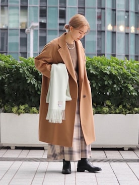 tanaさん（レディース・161cm）の冬コーディネート